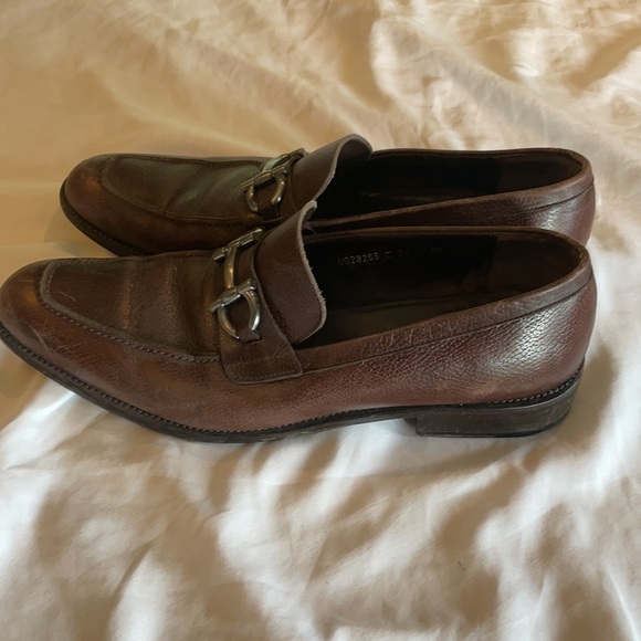 Salvatore Ferragamo size 10 D brown dress shoes main image 4